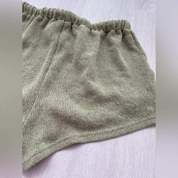 SABO cozy Knit Women's Shorts in Olive Green Size L - Picture 13 of 13